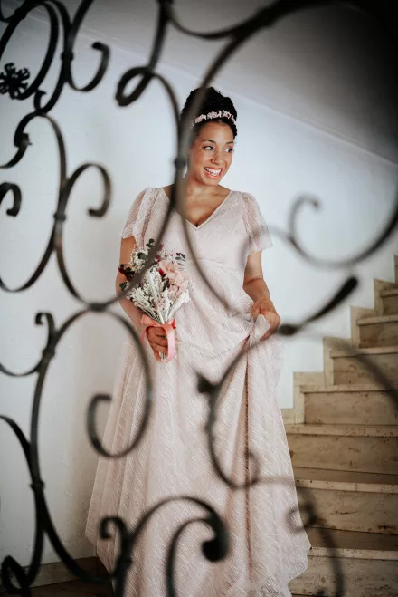 Hochjzeitsfoto einer Braut auf einer Hochzeitsreportage in Euskirchen.